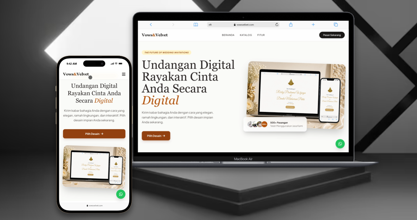 Proyek Vows&Velvet: Platform Undangan Digital Instan Berbasis Payment Gateway